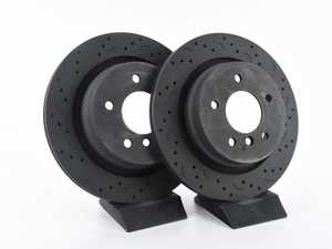 Hawk Talon Cross Drilled & Slotted Brake Rotor Pair - Rear (312X20) - E36 M3, Z3 M