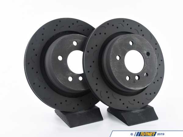 Hawk Hawk Talon Cross Drilled & Slotted Brake Rotor Pair - Rear (312X20) - E36 M3, Z3 M HTC4721