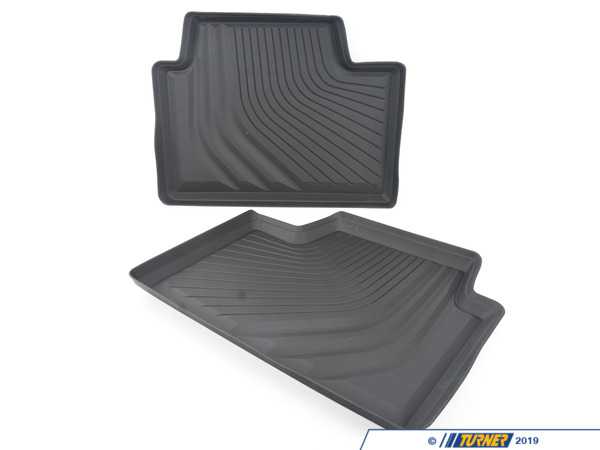 Genuine BMW Rear Rubber Floor Mat Set 51472462751