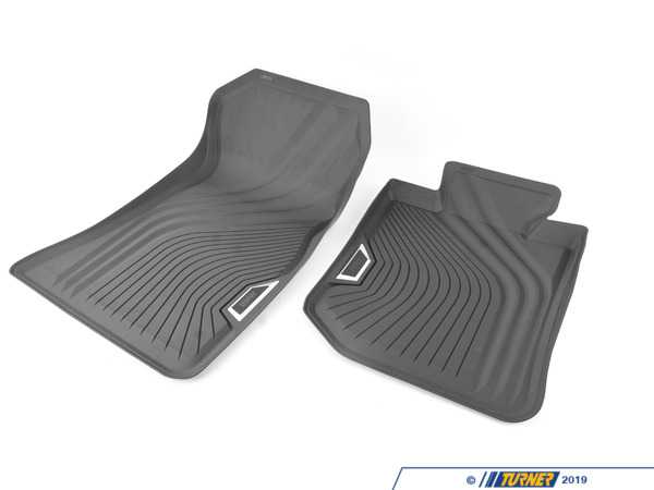 Genuine BMW Front Rubber Floor Mat Set 51472462750