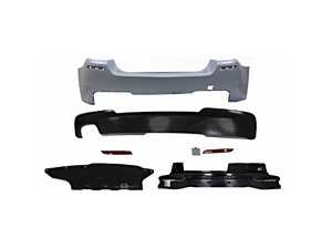 F10 M Technic Style Rear Bumper - with PDC - Dual Exhaust - Bavarian Autosport