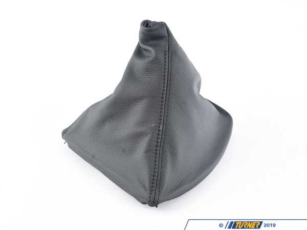 Genuine BMW Leather Gear Lever Cover - Schwarz - E60, E61 25117565871