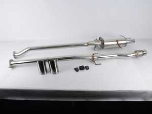 ARMYTRIX Stainless Steel Valvetronic Catback Exhaust System - Dual Chrome Silver Tips R56/R57/R58/R59