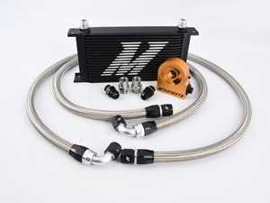 BMW Universal Oil Cooler - 19 Row, with Thermostat - Black