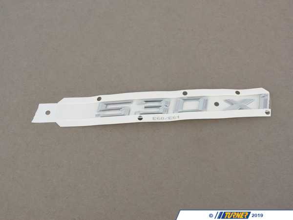 Genuine BMW Model Emblem - 530Xi - E60, E61 51147066927