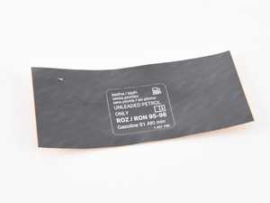 Genuine BMW Label "premium Fuel Unleade - 71221407706