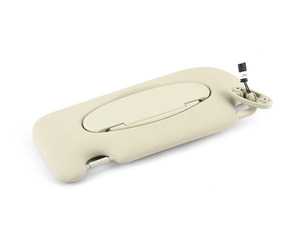 Genuine MINI Sun Visor With Label, Left Light Beige - 51169812699