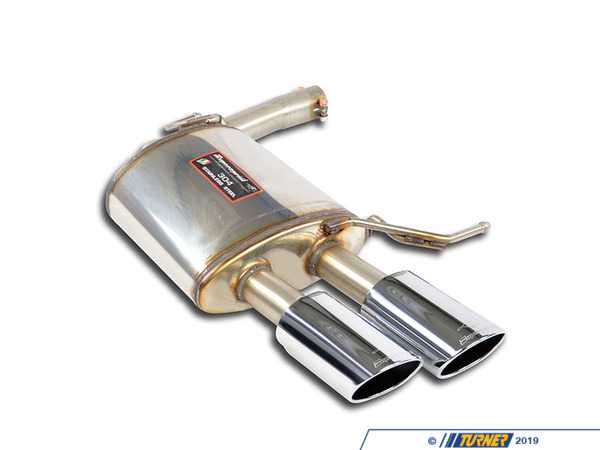 Supersprint Rear Muffler With Dual Tips - Left 776637