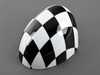 Genuine MINI Mirror Cap Checkered - Left  51162409449 View 2