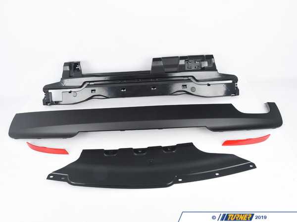 ECS M Technic Style Rear Bumper - with PDC - Quad Exhaust - Bavarian Autosport F10MTECHRR3PDC