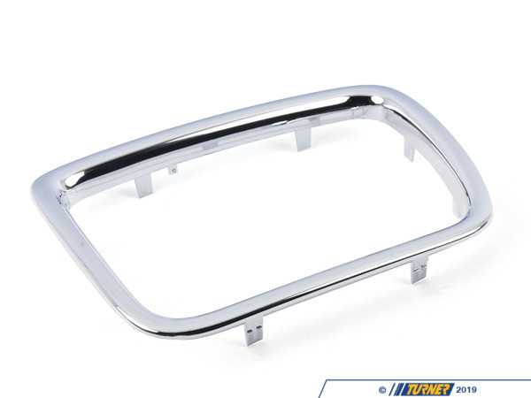 Genuine BMW Genuine BMW Chrome Grille Surround - Left - E34 525i 530i 540i M5 51138148725