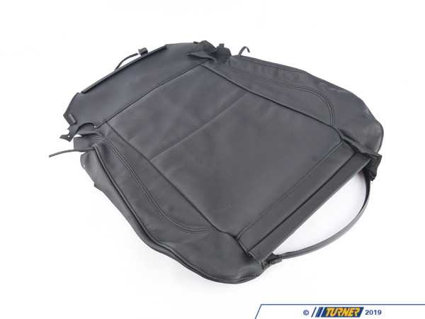 Genuine BMW Seat Cover Leather - Black - E92 52107309394