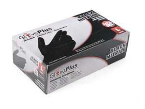 GlovePlus Black Nitrile Gloves - Large - AMMEX