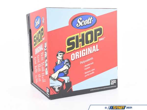 Kimberly Clark Shop Towels 10"x12" - Box of 200 KIM75190