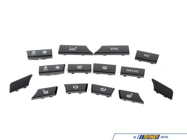 Genuine BMW Genuine BMW Button Cap Repair Kit - F07/10 F06/12/13 F01/02 F85/86 (07/2012+) 61316848886