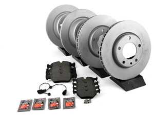 Rotor And Pad Replacement Package - Front And Rear - E30 M3