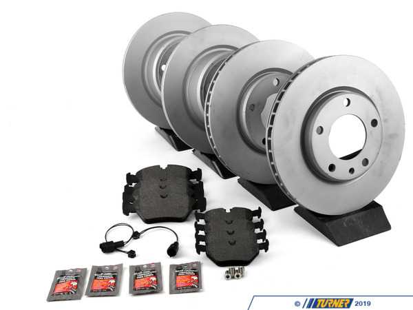 Packaged by Turner Rotor And Pad Replacement Package - Front And Rear - E30 M3 e30m3rprpKT