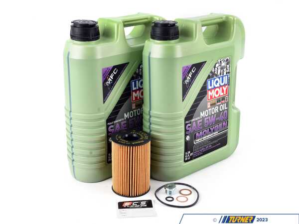 Packaged by Turner E7X / F0X / F1X N63 4.4L Liqui Moly Top Molygen Oil Change Kit
 LMMLYOILKT