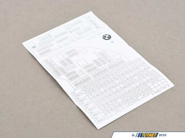 Genuine BMW Genuine BMW Map, Fuse Grouping - 71239267980 - F06,F10,F12,F13 71239267980