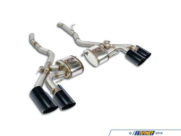 Supersprint Supersprint Performance Valved Mufflers - Black Tips - F98 X4 M & X4 M Competition 526046