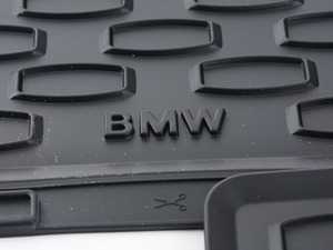 Genuine BMW Kit Rubber Floor Mats Rear Schwarz - 51470429147