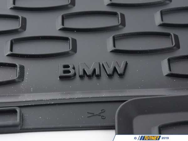 Genuine BMW Genuine BMW Kit Rubber Floor Mats Rear Schwarz - 51470429147 51470429147