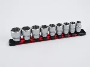 9 Piece Nut & Bolt Extractor Socket Set-3/8