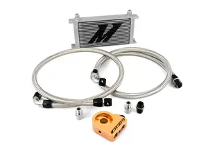Universal Oil Cooler with Thermostat - 19 Row