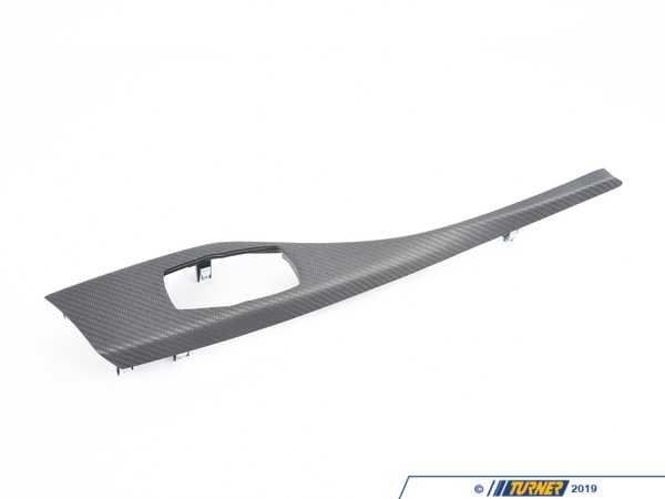 Genuine BMW Center Console Cover - Carbon - F87 51168065423