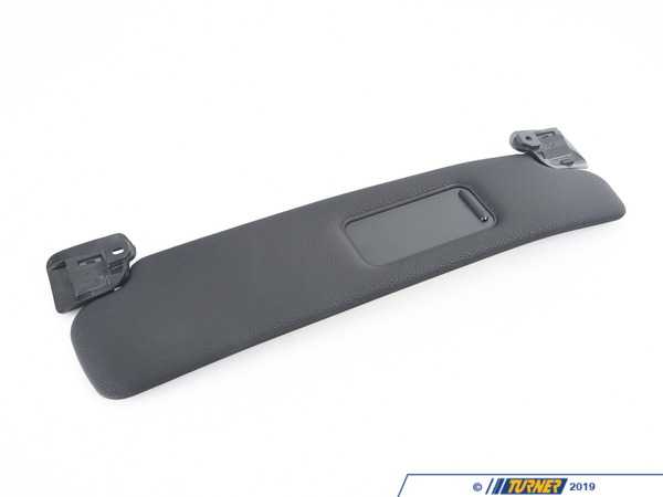 Genuine BMW Right Sun Visor - Black - Z4 51167153230