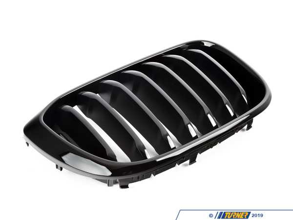 Genuine BMW Genuine BMW High Gloss Black Front Kidney Grille - Right  51138469960