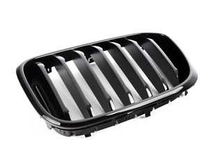 Genuine BMW High Gloss Black Front Kidney Grille - Left 