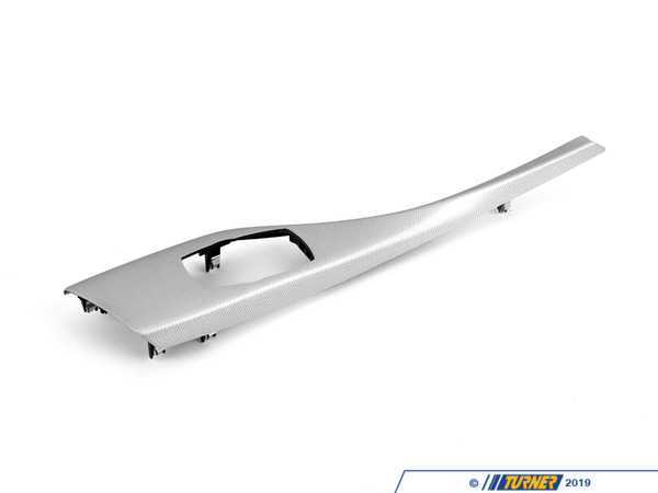 Genuine BMW Center Console Trim Cover - Aluminum Hexagon - Left Hand Drive - F22 51168064265