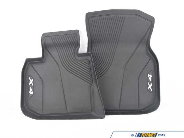 Genuine BMW Genuine BMW Front Rubber Floor Liner Set - G02 X4 30iX M40iX, F98 X4 M 51472451367