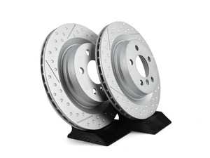 Rear Drilled / Slotted JCW Rotors - Pair 18.811" (300x20)