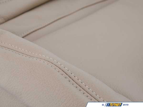 Genuine BMW Leather Seat Cover - Right - Hellbeige - E46 52108255572