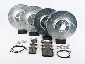 Z26 Front and Rear Street Warrior Brake Kit 