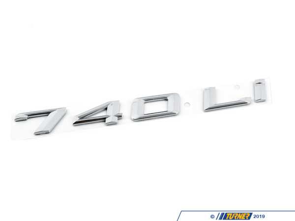 Genuine BMW Model Emblem - 740Li - F02 51147187129