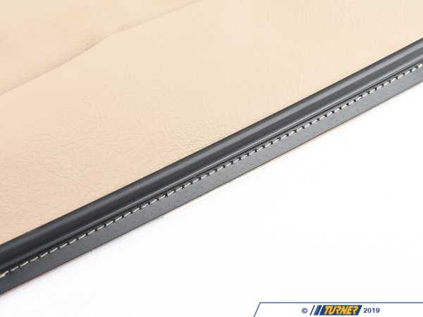 Genuine BMW Leather Seat Cover - Left - Hellbeige - E46 52108255571