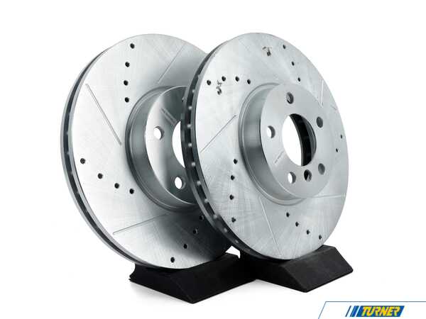 Power Stop Evolution Tru-Cast Drilled And Slotted Rotor Pair - Front (332x28) EBR852XPR