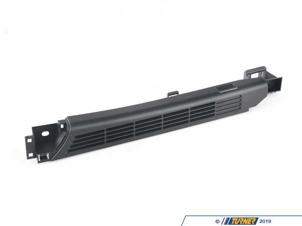 Genuine BMW Trunk Vent Louver - Left - Black - E46 51478235651