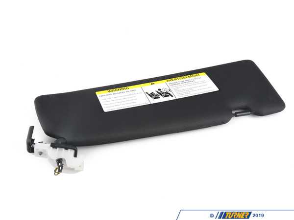 Genuine BMW Sun Visor With Label - Left - Black - F22, F87 51448061845