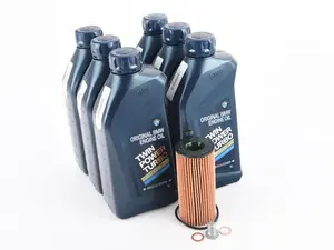 Genuine BMW - LL-17FE+ 0w20 Oil Change Kit/Inspection I - B46, B48