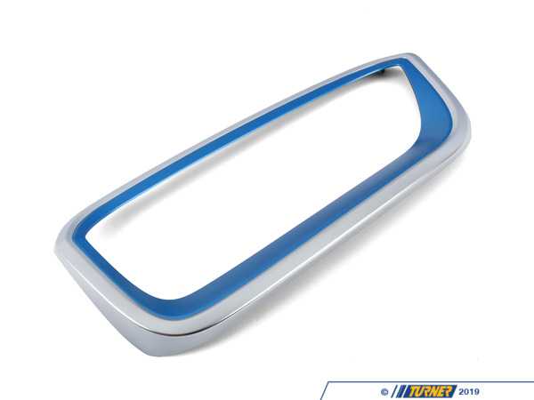 Genuine BMW Front Grill - Left - Blue - I01 51137375883
