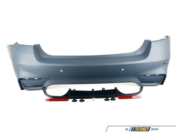 Suvneer Suvneer Motorsports M3 Style Rear Bumper - BMW F30 With PDC F30M3RR-PDC
