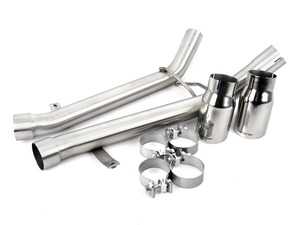 VRSF Stainless Steel Muffler Delete Polished Tips - E9X