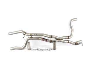 PORSCHE 958 CAYENNE S 3.0 V6 Hybrid (380 Hp) 2010 -> 2013 Central pipes kit "X-Pipe"