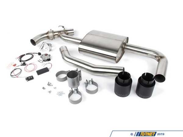 Dinan Dinan Free Flow Axle Back Stainless Valved Exhaust - Black Tips D660-0083-BLK