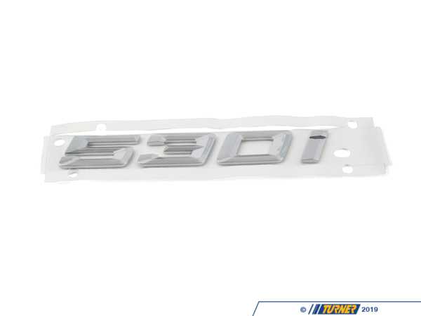 Genuine BMW Genuine BMW Emblem - "530i" for Trunk Lid - G30 530i 51147418521