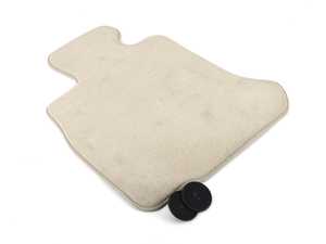 Genuine BMW Driver Side Floor Mat - Oyster Velour - F32 F33 F82 F83
